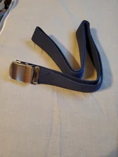 Up to 52"L x 1-1/2" W Blue Web/Wove Adjustable Chrome Buckle (Protective Cover)