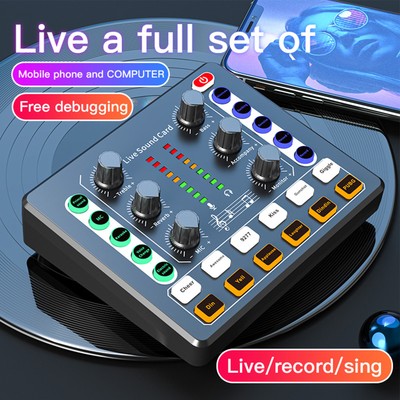 Sound Board Mixer Noise Reduction Streaming Audio Mixer