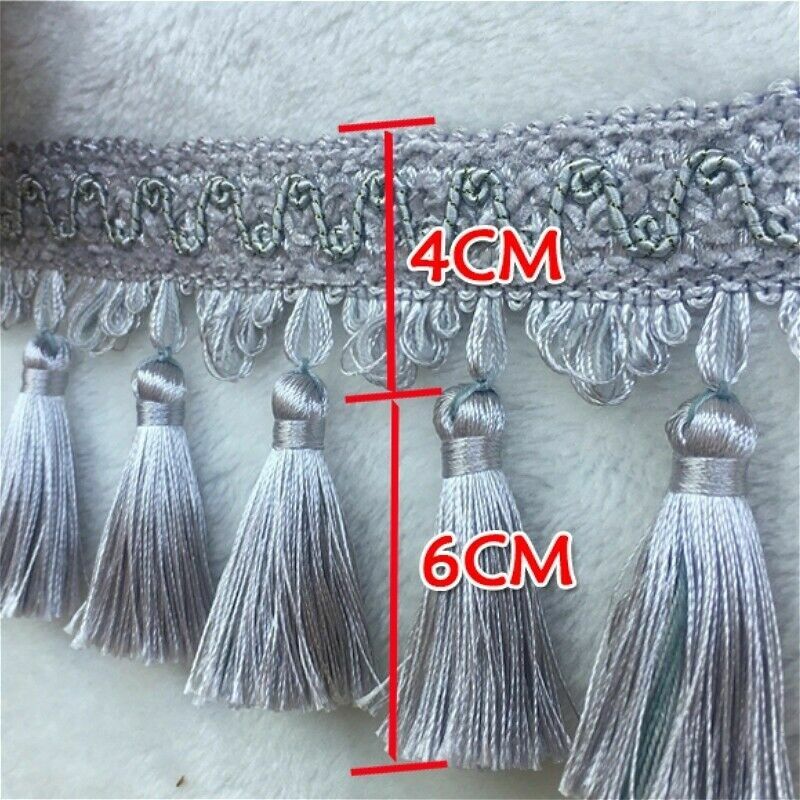 5M Quasten Borte Fransen Vorhang Kissen Spitze Kante Trimm DIY