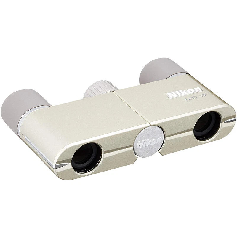 NIKON Binoculars 4X10D GL Roof Prism Champagne Gold Color 4X10DGL Sport Theater - Image 2 of 4