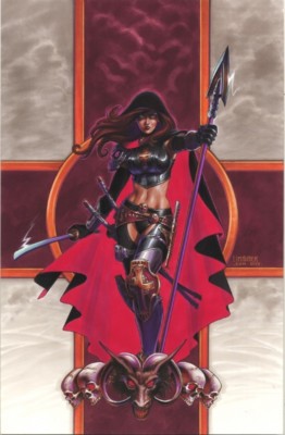 Vintage MAGDALENA POSTER by  Joseph Michael Linsner (2003) 24 x 36 inches