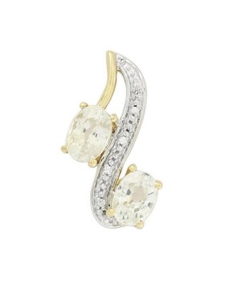 Gemporia 9k 375 Gold Ratanakiri Zirkon Anhänger   Neu mit Etikett COA Geschenkidee