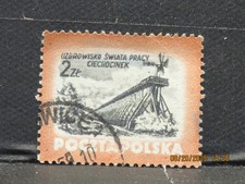The listing is:(1)Used 1953 Polish Windmill & Framework Postage stamp-MLH-2Zt-Q