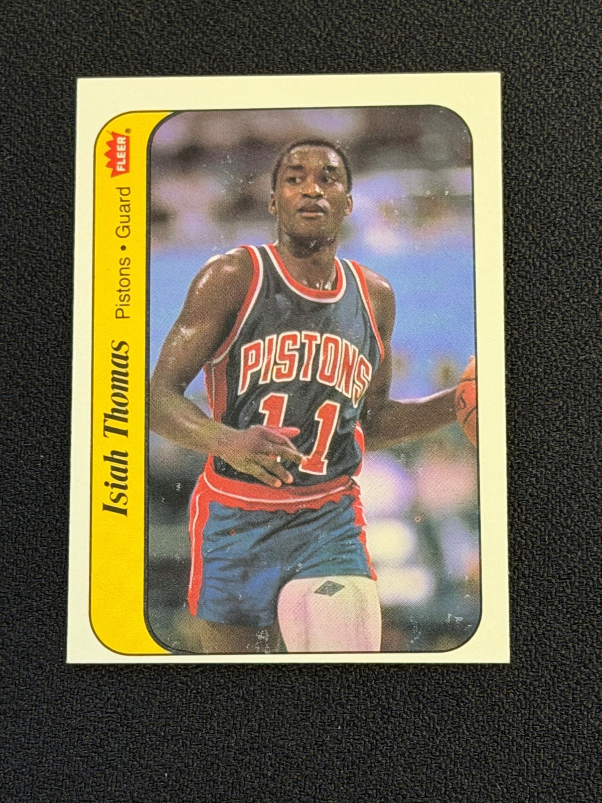 1986-87 Fleer Stickers Isiah Thomas #10 Detroit Pistons (RC) HOF