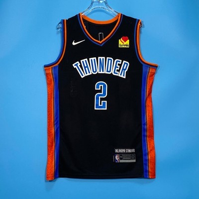 Shai Gilgeous-Alexander Sporty Black Casual Stitched Letter Print Jersey #2