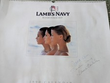 Final Lambs Navy Rum Calendar (Signed by the models)  1990