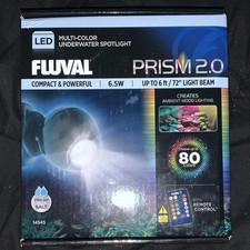 Fluval Prism 2.0 LED Multi-Color Underwater Spotlight Remote Aquarium 14545