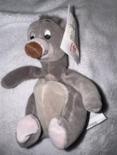 Vintage Disney Store Baloo Plush Mini Bean Bag The Jungle Book NWT Retired 1998