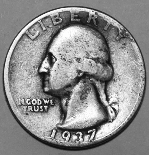 1937-P Washington Quarter - Very Good - #2146EA