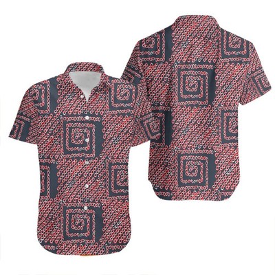 Retro 80s Time Travel Movie Hawaiian Shirt Sci-Fi Fan Summer Costume Party