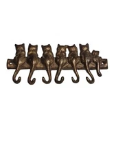  Cat Key Holder Cat Family Brass Key Holder