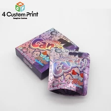 25 Pack 3.5g Food Grade Mylar Bags - Smell Proof Heat Seal Airtight Zip Pouches