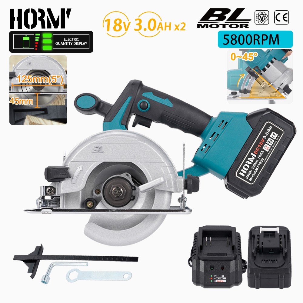 18V  Cordless Circular Saw with Battery and Charger for Maki