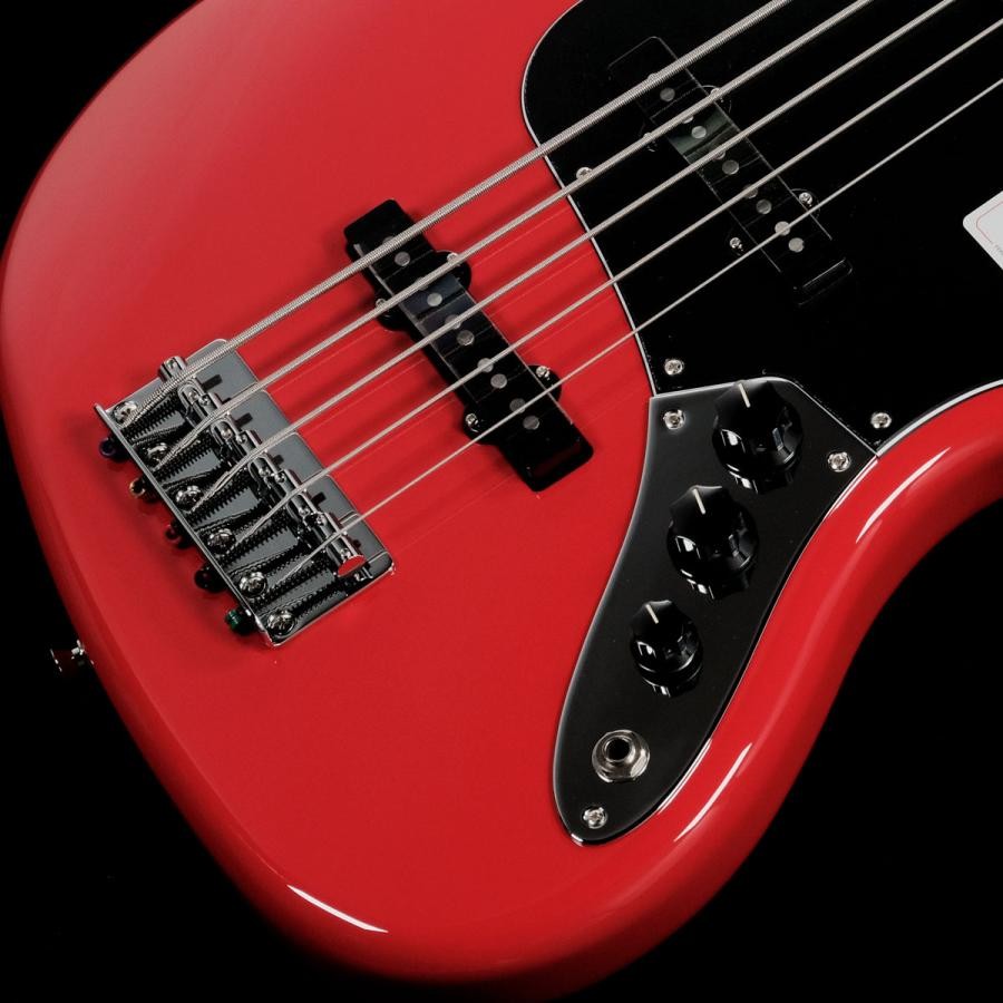 Fender Made in Japan Hybrid II Jazz Bass V Modena Red with gig bag