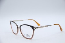NEW NICOLE MILLER NICE C01 BROWN GOLD AUTHENTIC FRAMES EYEGLASSES 57-17