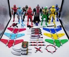 Power Rangers Ninja Storm Ninja Flash Complete Rangers w/ Vexacus Zurgane Lothor