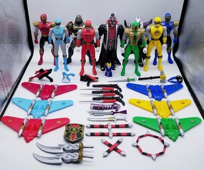 Power Rangers Ninja Storm Ninja Flash Complete Rangers w/ Vexacus Zurgane Lothor