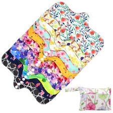Reusable Menstrual Pads - Bamboo Charcoal Menstrual Heavy Incontinence Pads ...