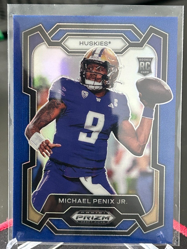 2024 Panini Prizm Draft Picks - Michael Penix Jr. #101 Blue Prizm /199 (RC)