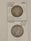 1905-O G/AG+ and 1905-S VG,AG++ Better Date Barber Half Dollars