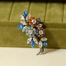 Roger Jean Pierre Flower Brooch 1950s