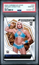 TIFFANY STRATTON ROOKIE (PSA 10) 2022 WWE Chronicles Blue /99
