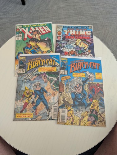 Vintage Marvel Comic Book Lot - X-Men, Thing, Black Cat