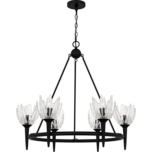 Matte Black  Chandelier from the Shea Collection - Picture 1 of 6