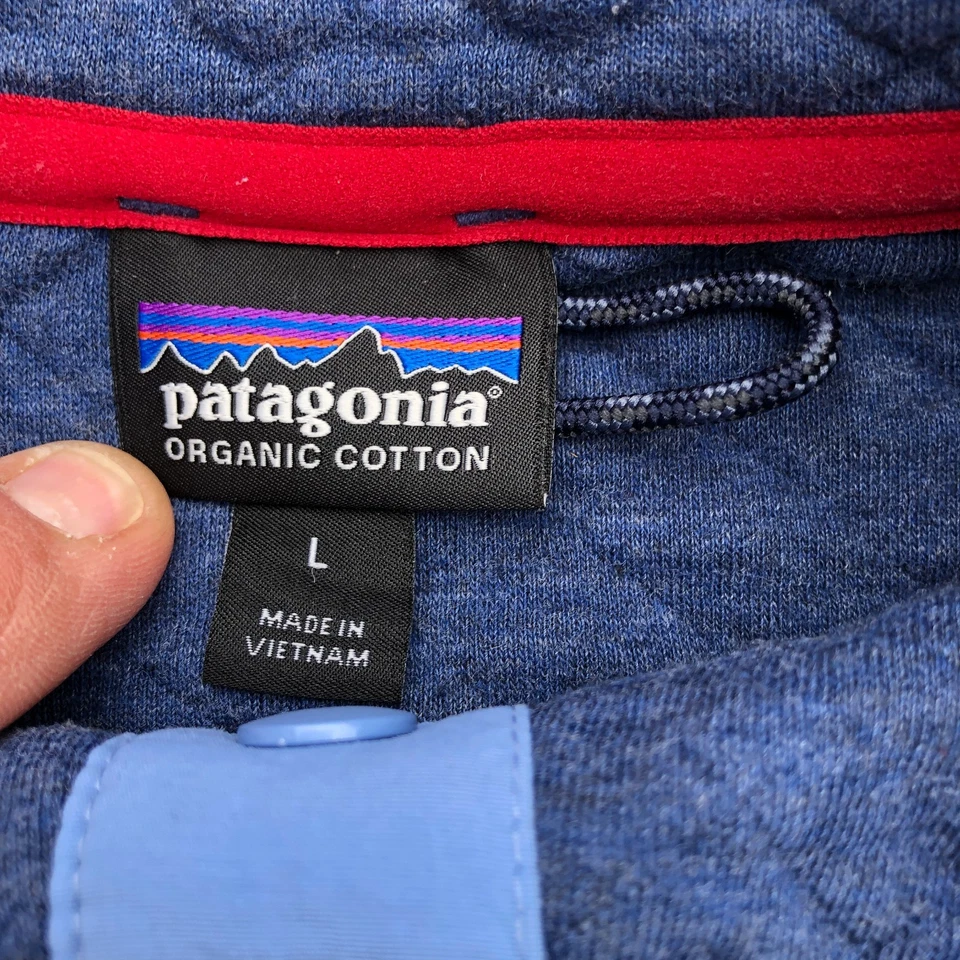 Pullover Patagonia Algodón Orgánico Acolchado Snap-T Azul Mujer Talla L Estilo 25281 Foto 3 de 4