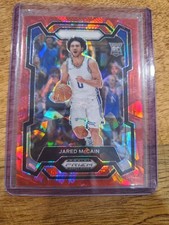 2024 panini prizm jared mccain red ice rc 35
