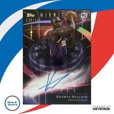2025-26 Topps Midnight Khaman Maluach Stroke of Auto Twilight /199 Phoenix Suns