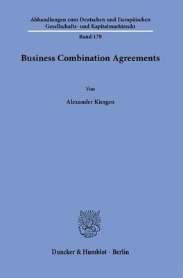 Business Combination Agreements. | Alexander Kiesgen | deutsch