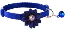 Cat Collar with Bell, Flower Decoration XS Dog Collar Girl Cute Fancy Puppy