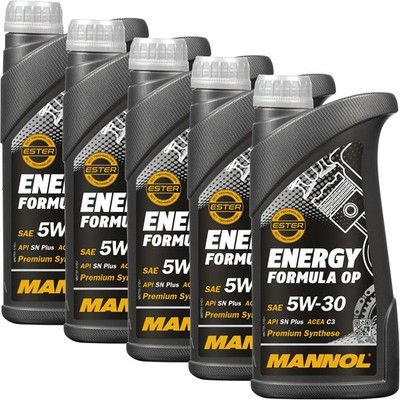 5 LITER 5W-30 MOTORÖL MANNOL FORMULA OP 5W30 ÖL DEXOS2 ACEA C2 C3 API SN SM CF