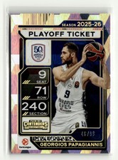 Georgios Papagiannis 2025-26 Contenders EuroLeague Playoff Ticket 46/99 [wyf9