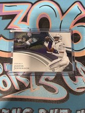 Justin Jefferson Signature Cleat Impression 2025 Panini Immaculate (CH)