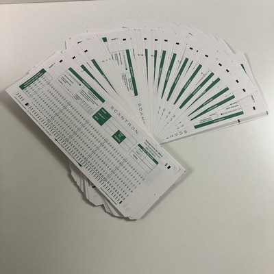 Official SCANTRON 882-E Answer Sheet 100 Sheets