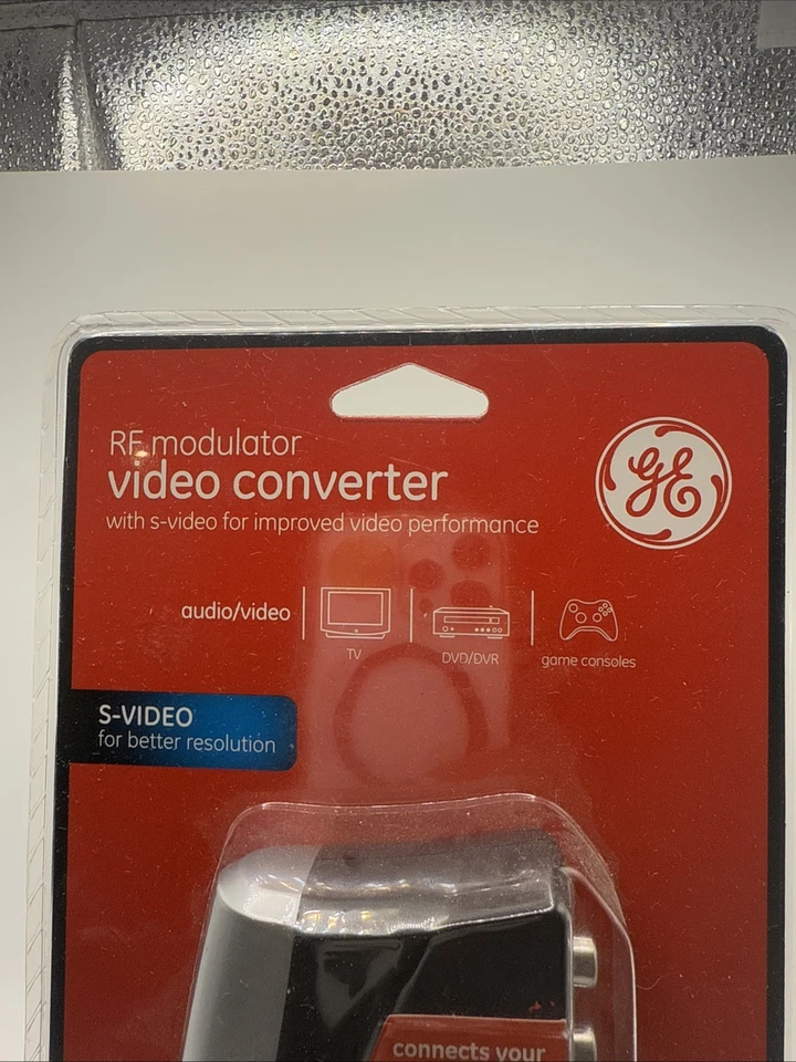 GE RF Modulator S - Video Converter 37632 Connect TV DVD DVR Video Games Sealed - Image 2 of 4
