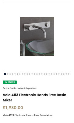 Vola 4113 Elektronische Freisprech-Waschtischarmatur