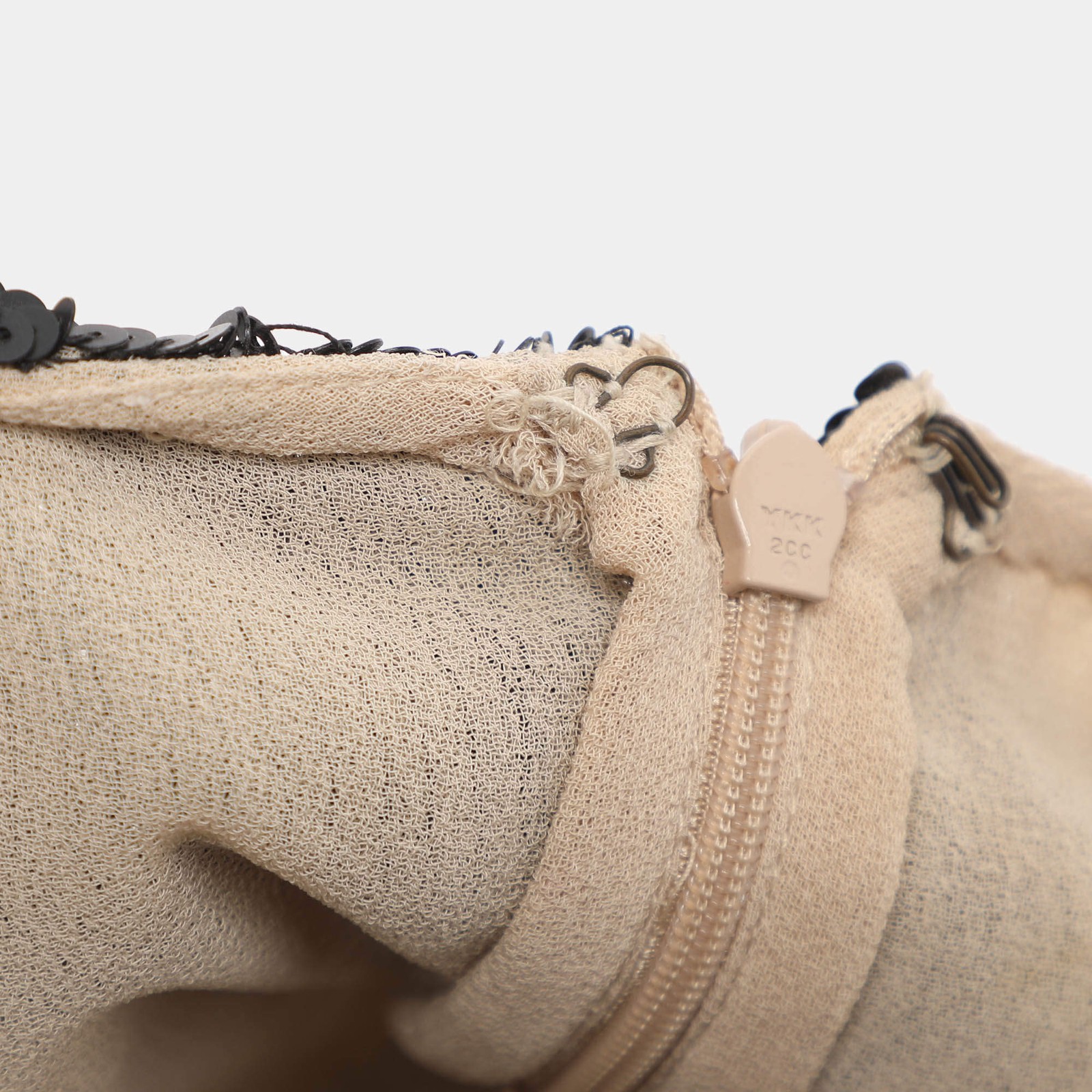 Needle Thread Black Multicolor Sequin and Bead Em… - image 7