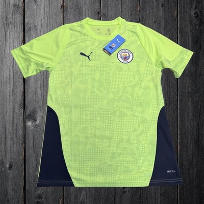 Puma Manchester City Mens XL Training Jersey 25/26 Neon Green MCFC