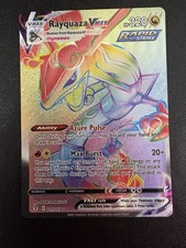 Pokemon Cieli in Evoluzione Rayquaza VMax Full Art 217/203 Arcobaleno Segreto Raro Come Nuovo