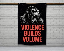 Motivational Home Gym Flag - Distressed Garage Gym Wall Decor