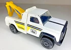 Tonka 7" Vintage 1970s Tow Truck White With Ernest Holmes Side Ad Metal Base USA