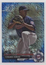 2017 Bowman Chrome Prospects Blue Shimmer Refractor Fernando Romero #BCP134 3pb