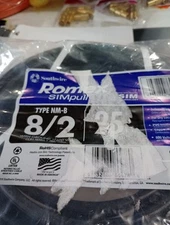 Southwire Romex 28893621 25 ft. 8/2 Stranded Romex SIMpull CU NM-B W/G Wire