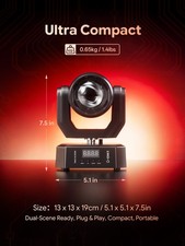 80W LED RGBW Moving Head Light Beam Stage DJ Disco Bar DMX Spot Lighting Show