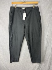 NWT EILEEN FISHER High Waisted Tapered Ankle Pant in Gray Size 18