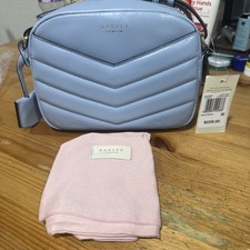 Image of Radley London light  Blue Gordon Road Ziptop Crossbody Bag  BNWT RRP £179