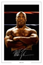 MIKE TYSON Signed Autograph PHOTO Fan Gift Signature Print BOXING Boxer